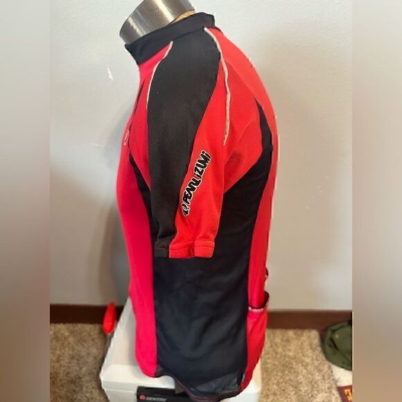 Pearl Izumi Mens Large Red/Black Cycling Jersey - Picture 2 of 7